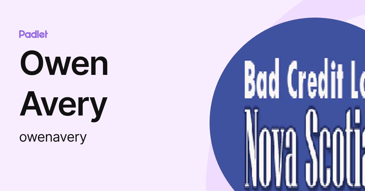 Owen Avery (owenavery) profile | Padlet