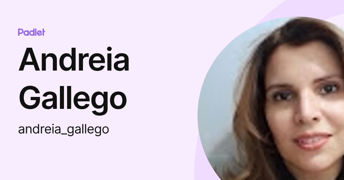Andreia Gallego (andreia_gallego) profile | Padlet
