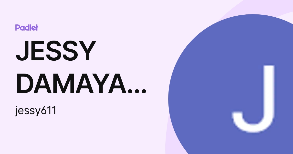 JESSY DAMAYANTI (jessy611) profile | Padlet