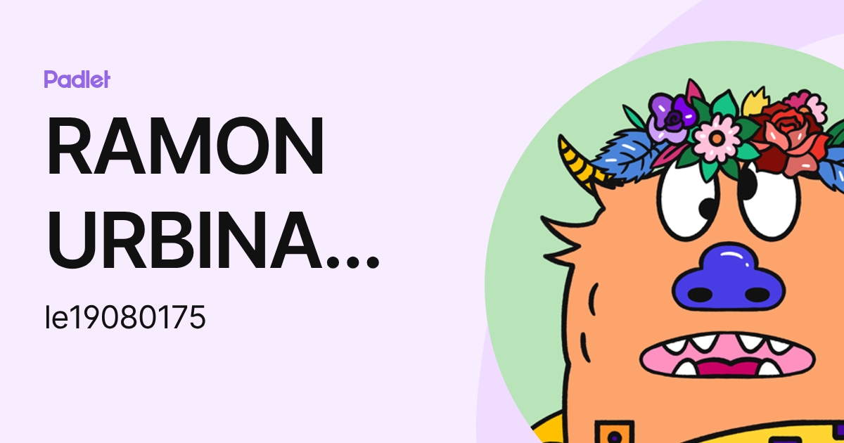 RAMON URBINA ESPINOS (le19080175) profile | Padlet