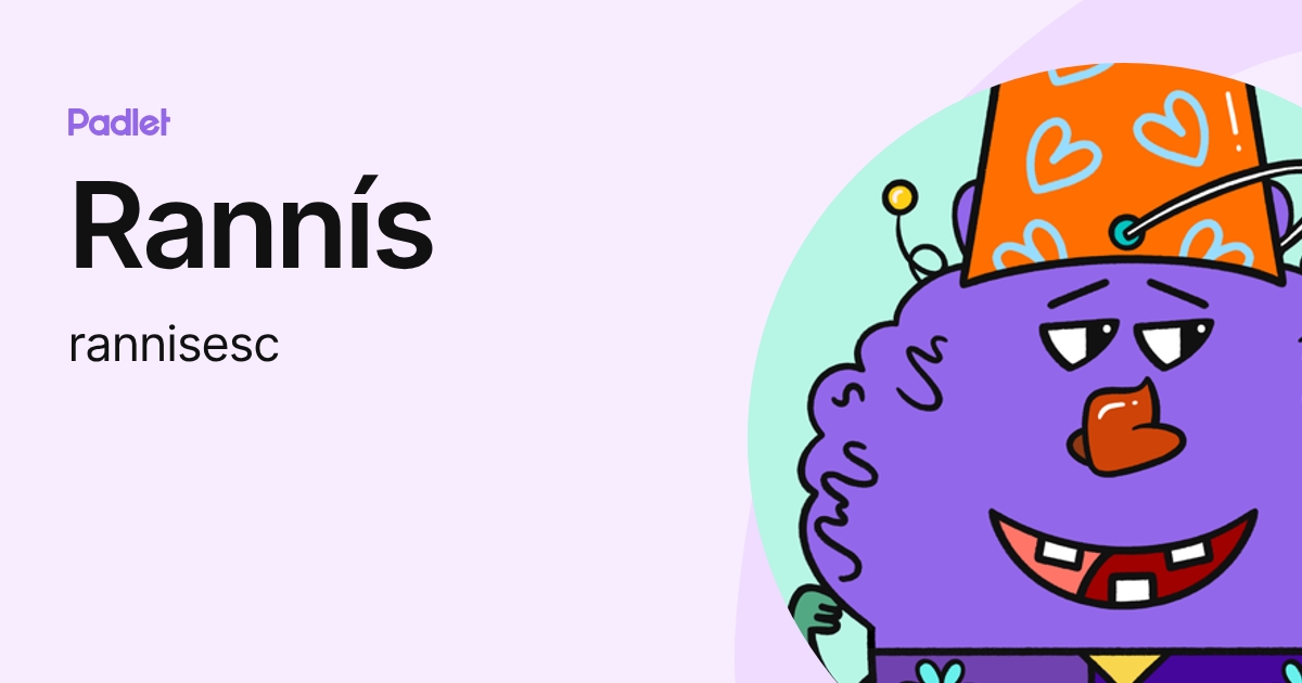 Rannís (rannisesc) profile | Padlet