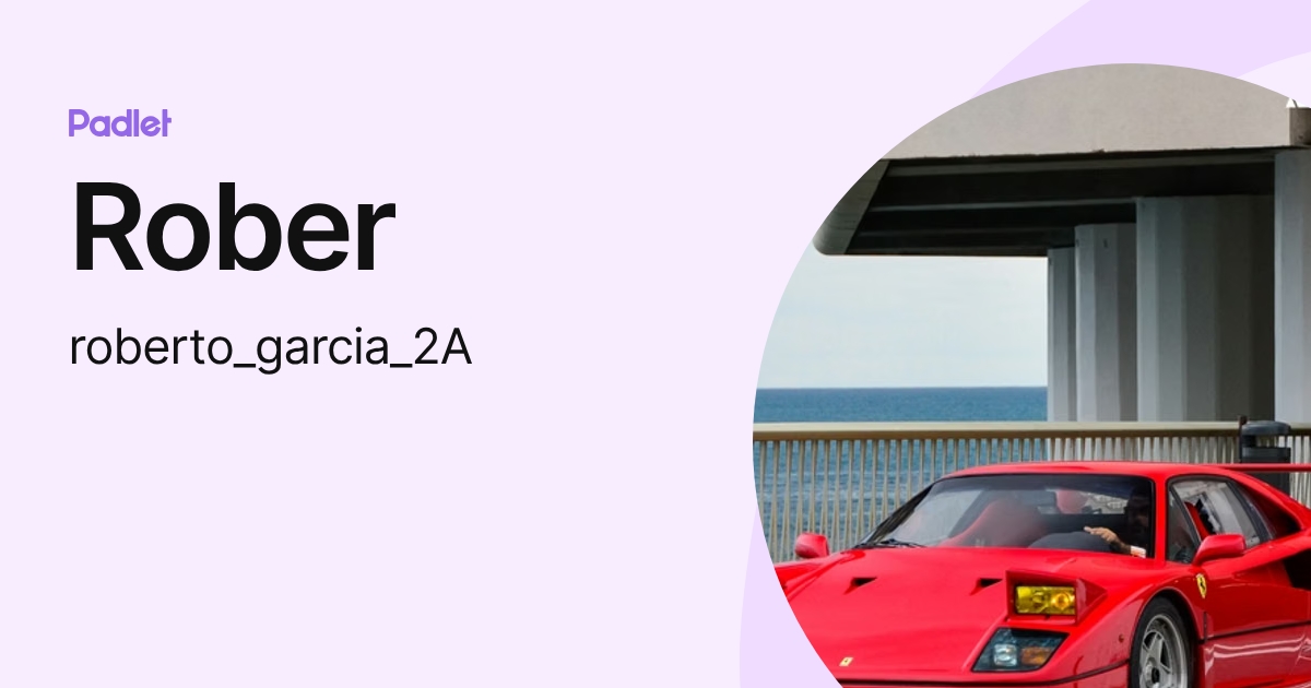 Rober (roberto_garcia_2A) profile | Padlet