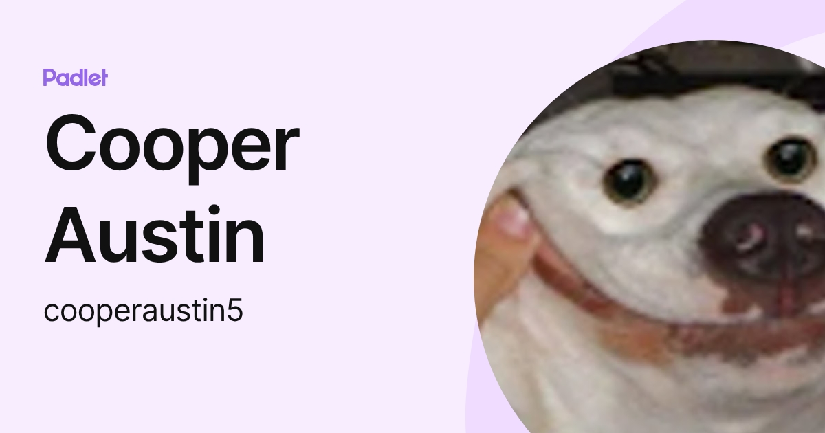 Cooper Austin (cooperaustin5) profile | Padlet