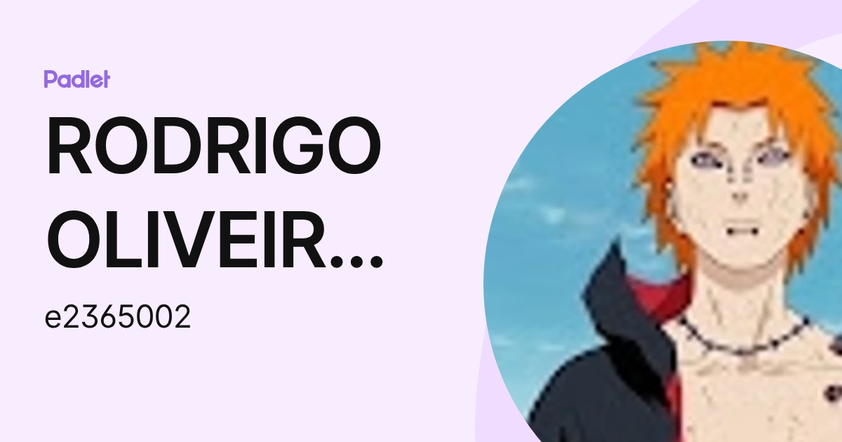 RODRIGO OLIVEIRA GORGETTE (e2365002) profile | Padlet