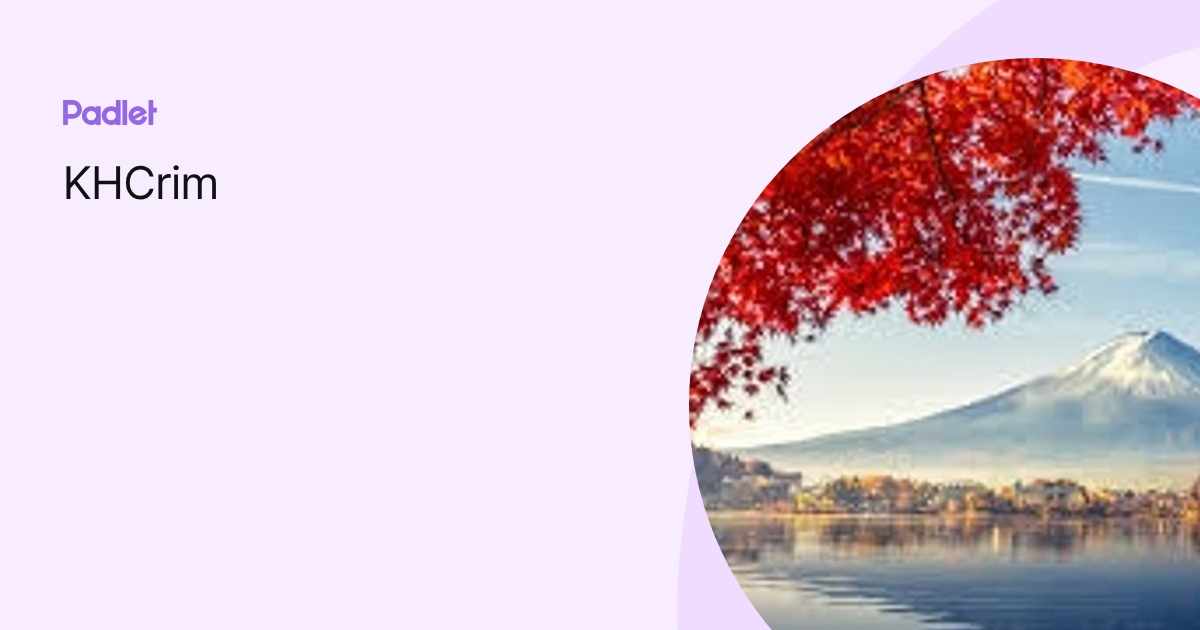 KHCrim profile | Padlet