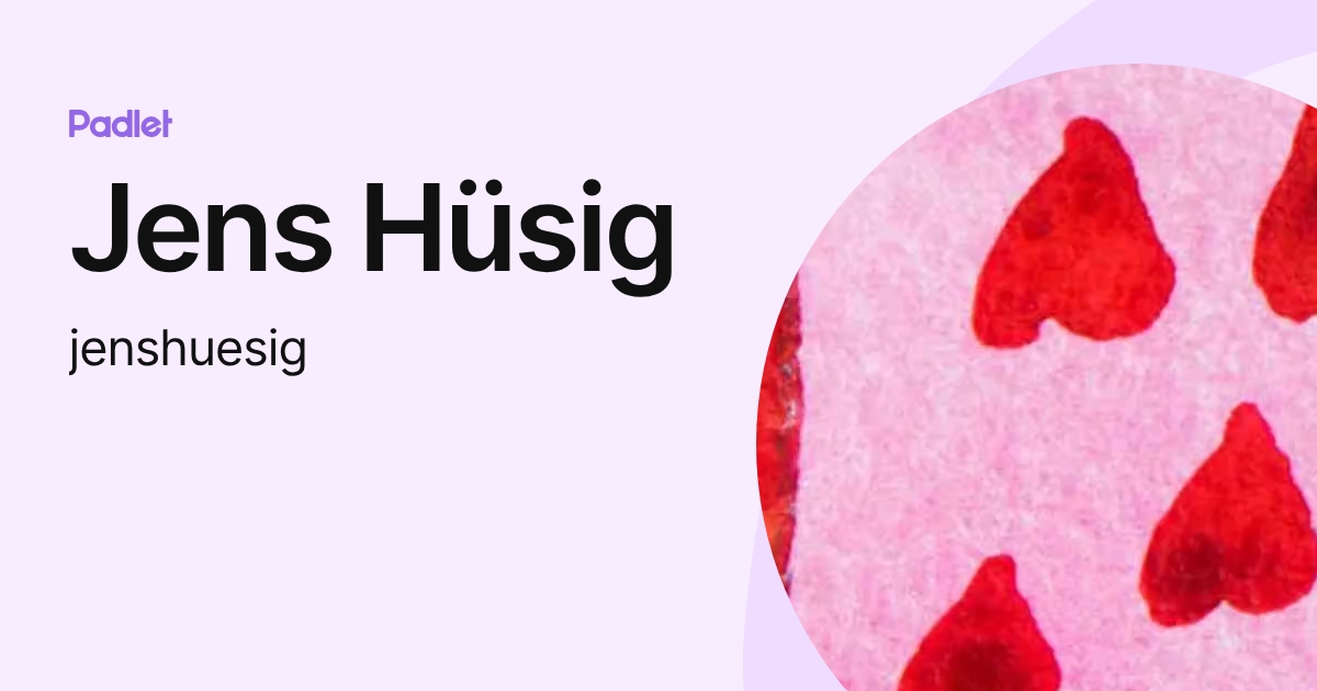 Jens Hüsig (jenshuesig) profile | Padlet