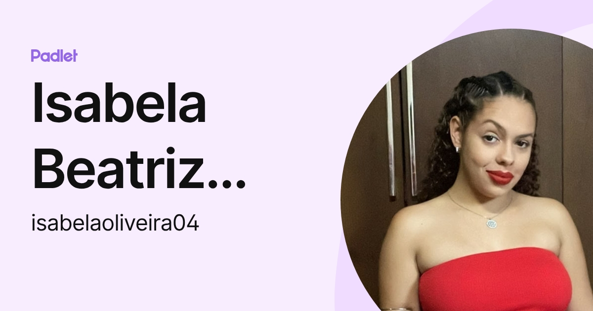 Isabela Beatriz Cardoso Da Silva Oliveira (isabelaoliveira04) profile ...