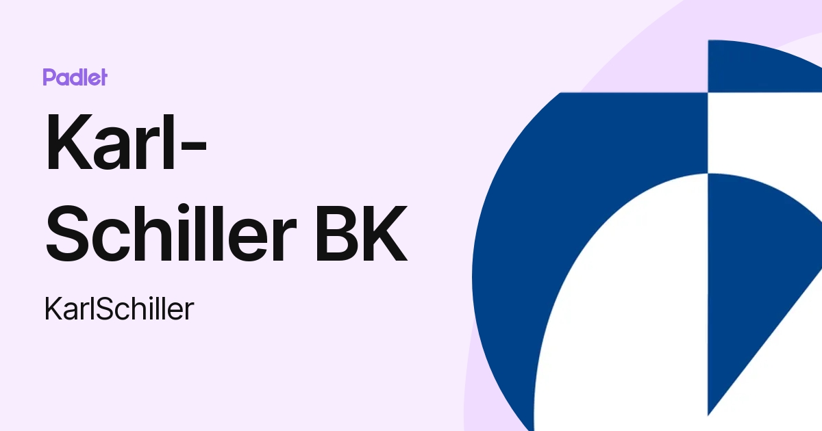 KarlSchiller BK (KarlSchiller) profile Padlet
