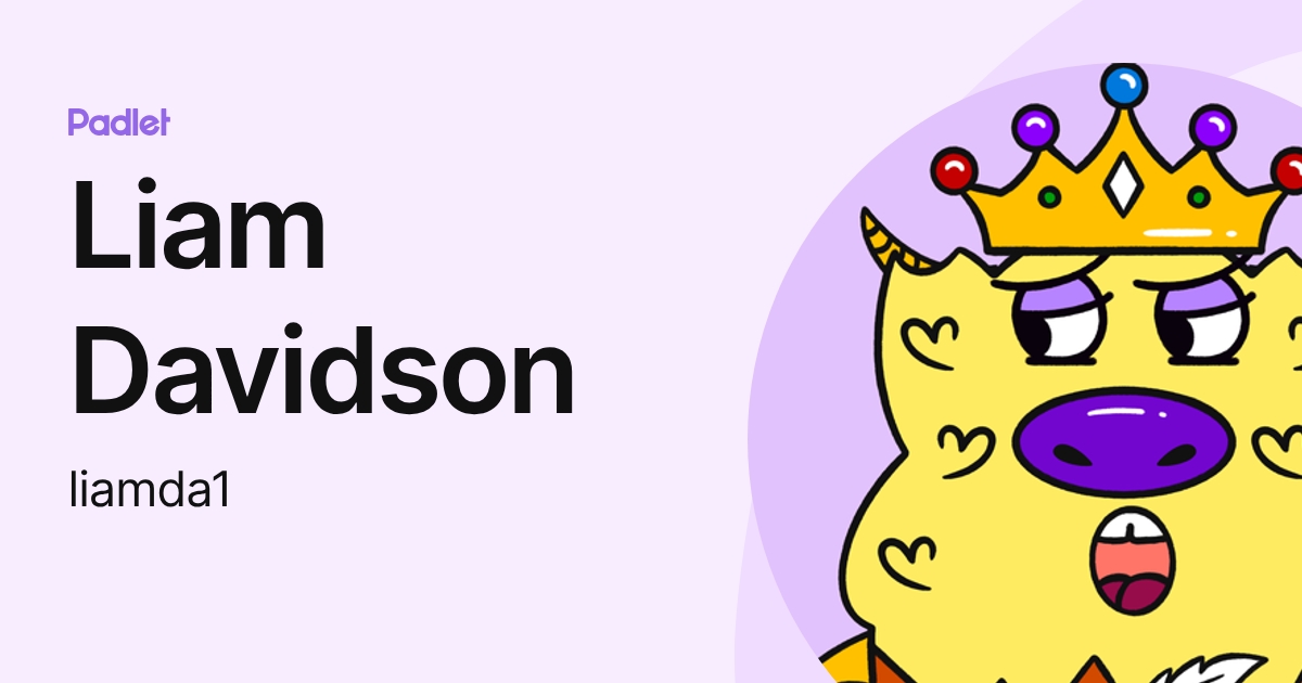 Liam Davidson (liamda1) profile | Padlet