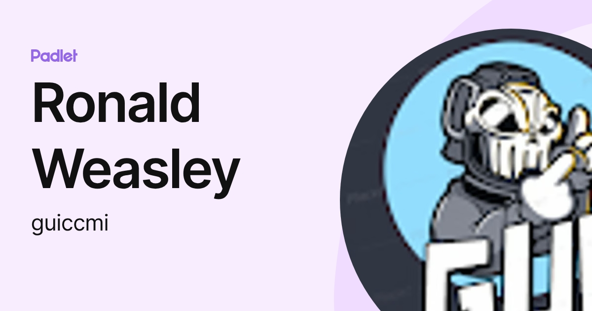 Ronald Weasley (guiccmi) profile | Padlet