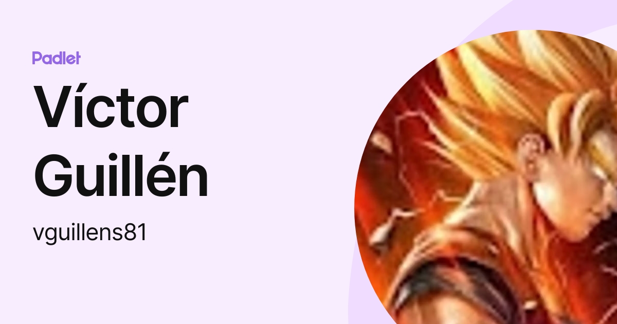 Víctor Guillén (vguillens81) profile | Padlet