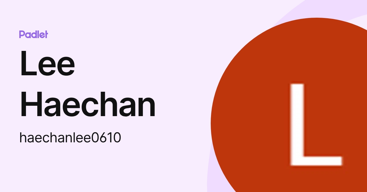 Lee Haechan (haechanlee0610) profile | Padlet