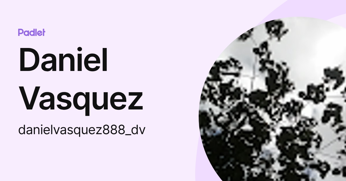 Daniel Vasquez (danielvasquez888_dv) profile | Padlet