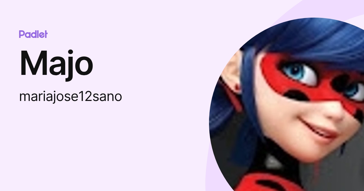 Majo (mariajose12sano) profile | Padlet