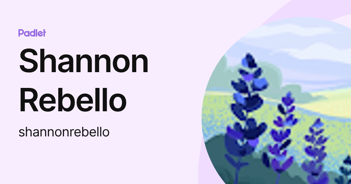 Shannon Rebello (shannonrebello) profile | Padlet