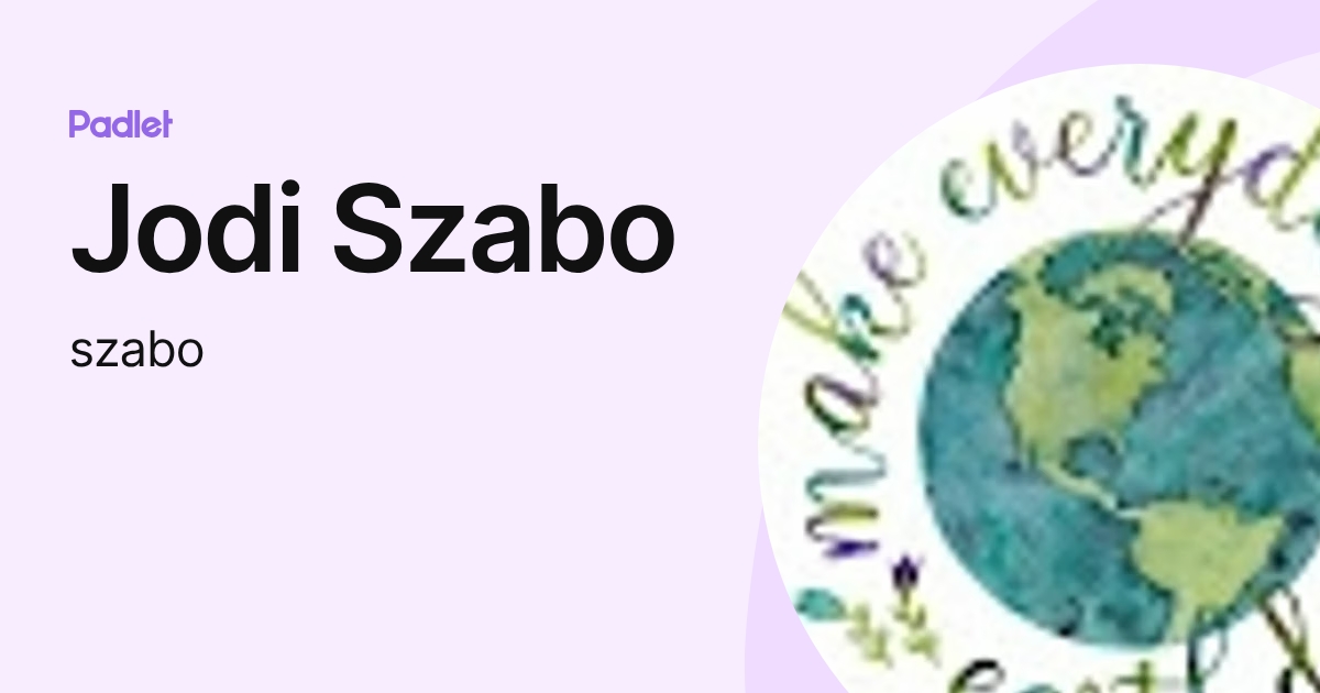 Jodi Szabo (szabo) profile | Padlet