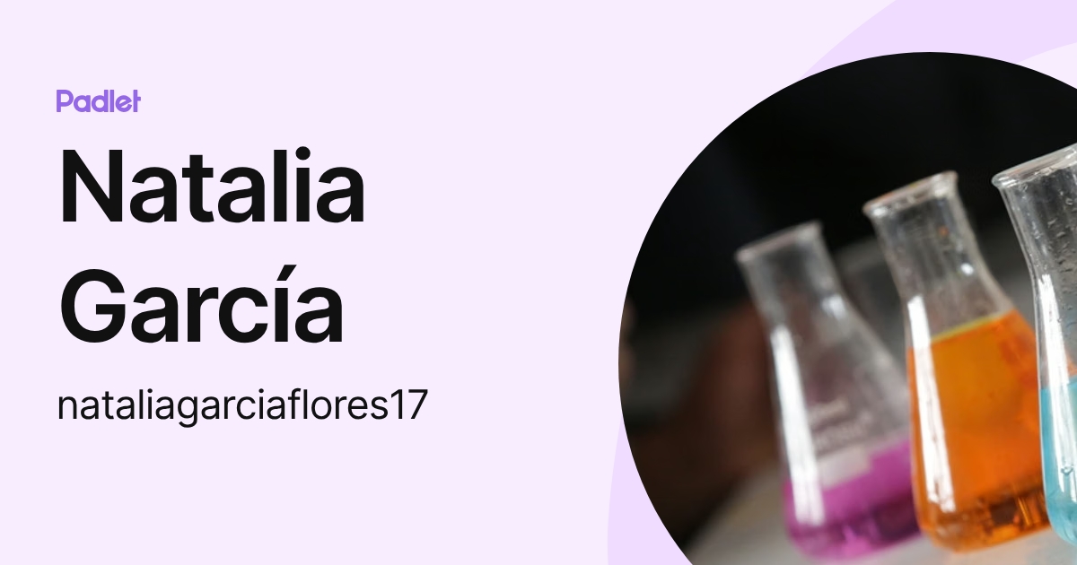 Natalia García (nataliagarciaflores17) profile | Padlet