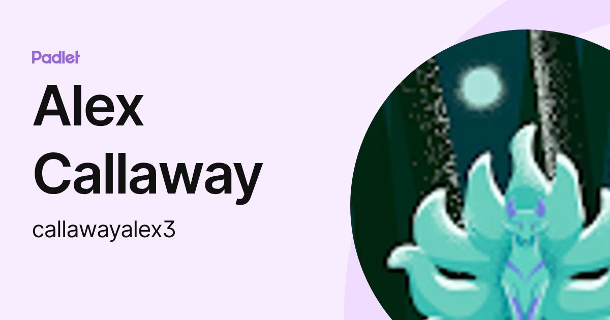 Alexander Reed Callaway Alex Callaway (callawayalex3) profile | Padlet