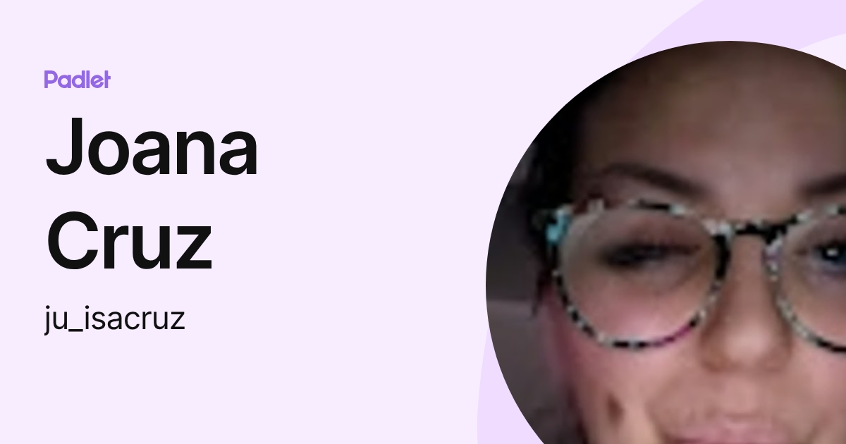 Joana Cruz (ju_isacruz) profile | Padlet