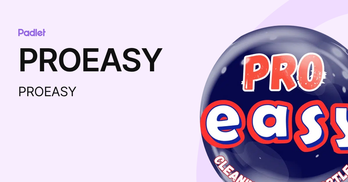 PROEASY (PROEASY) profile | Padlet