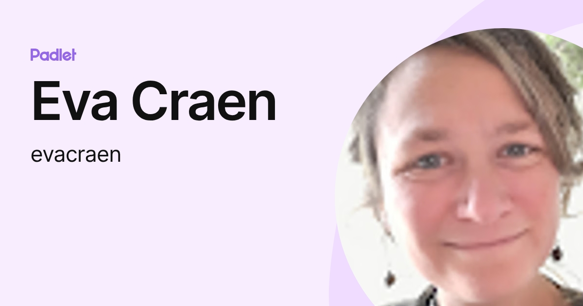 Eva Craen (evacraen) profile | Padlet