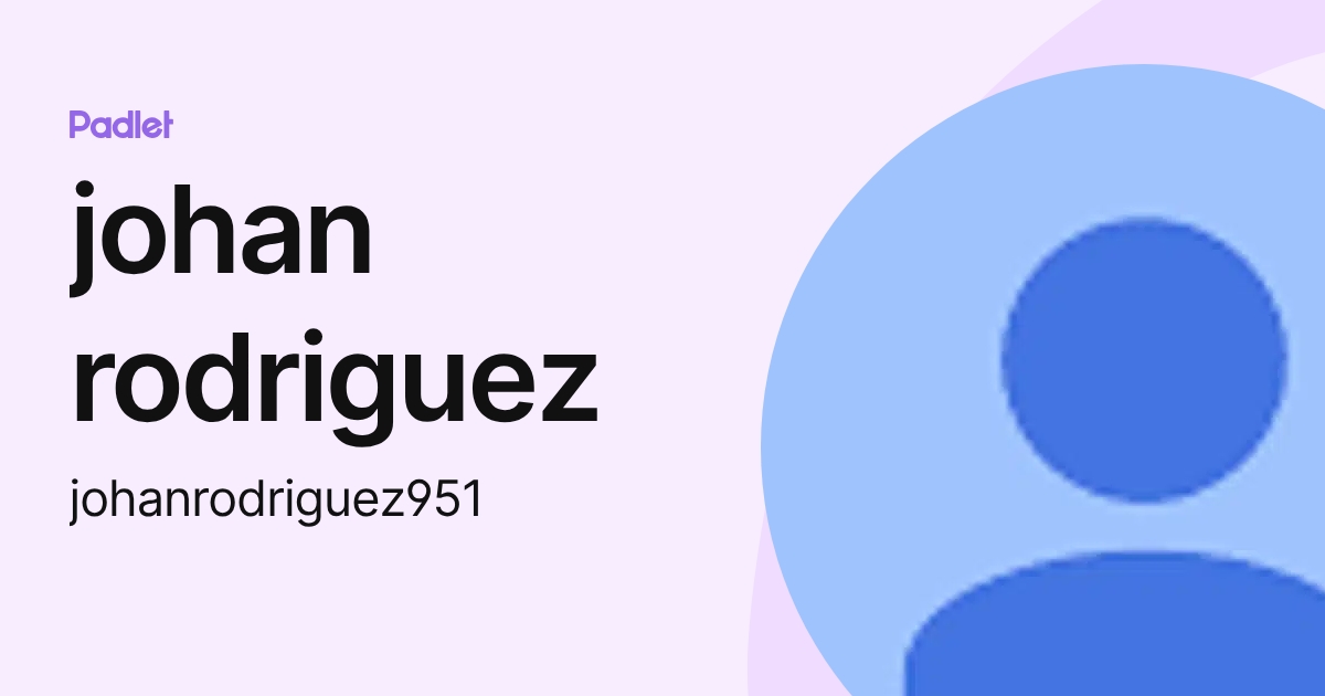 johan rodriguez (johanrodriguez951) profile | Padlet