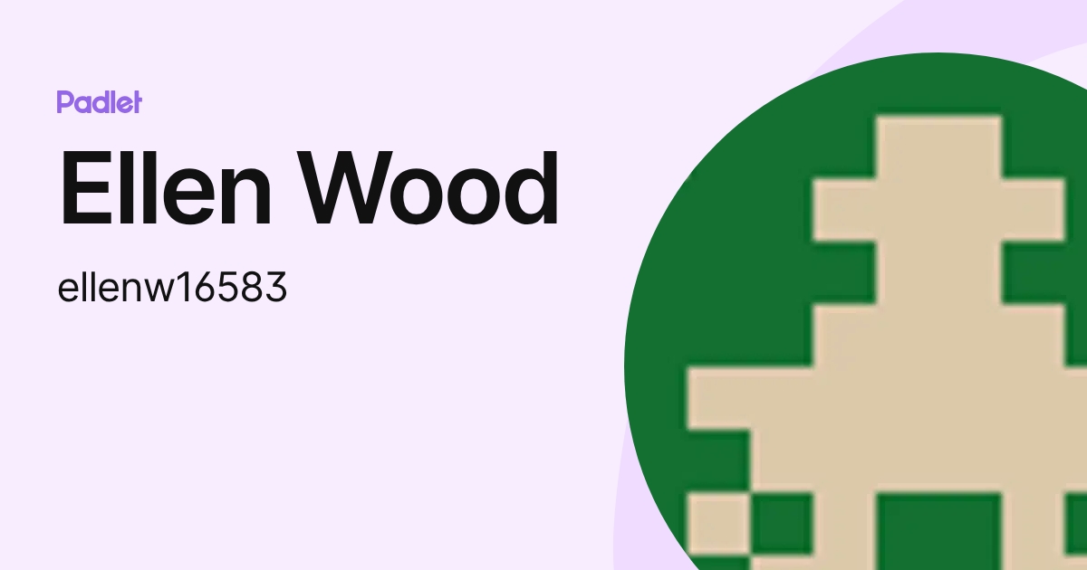 Ellen Wood (ellenw16583) profile | Padlet