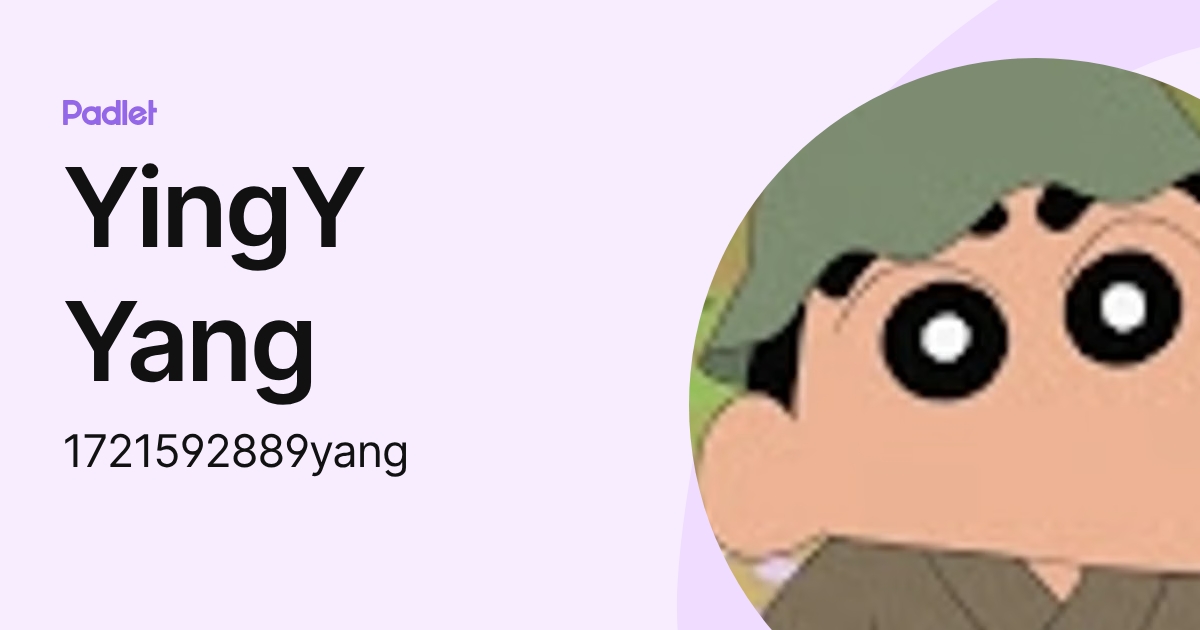 YingY Yang (1721592889yang) profile | Padlet