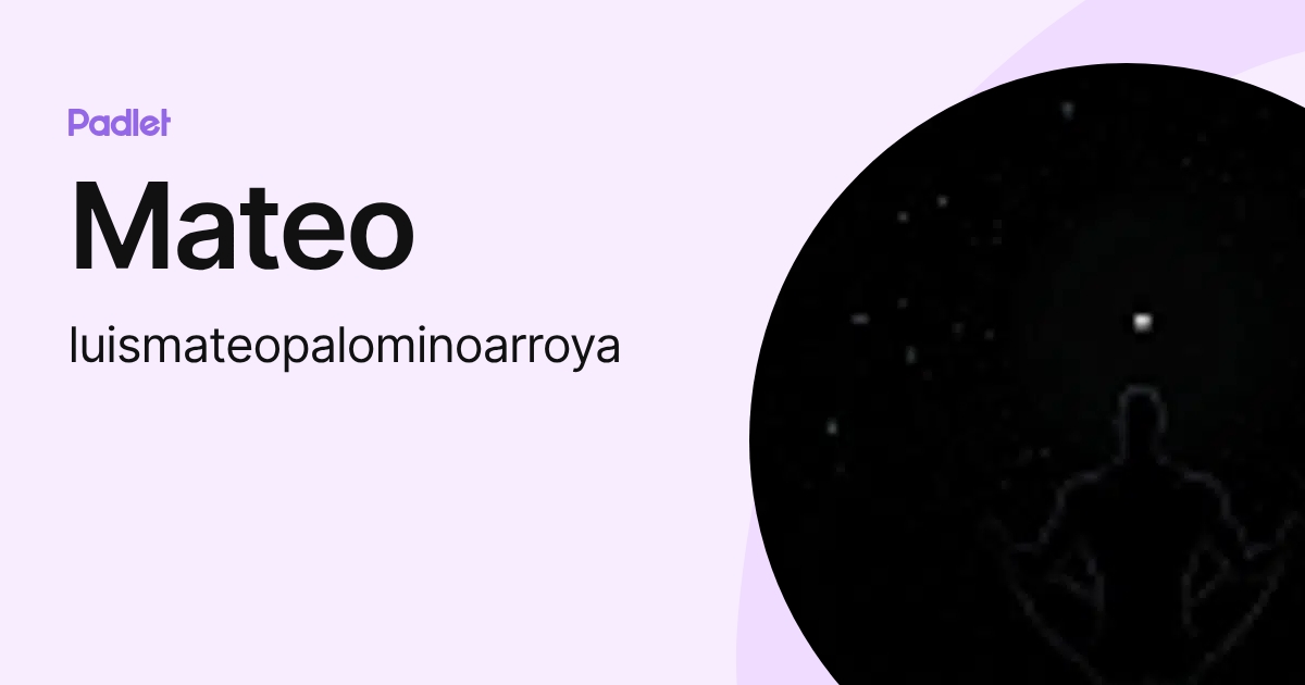 Mateo (luismateopalominoarroya) profile | Padlet