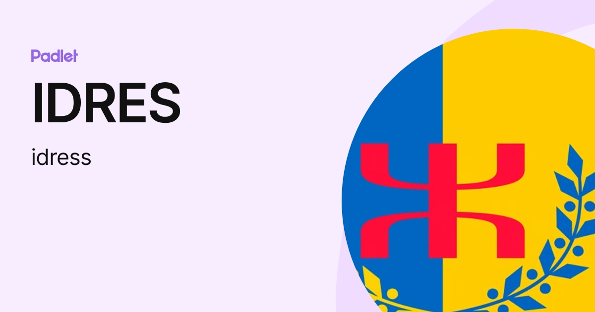 Idres R IDRES (idress) profile | Padlet
