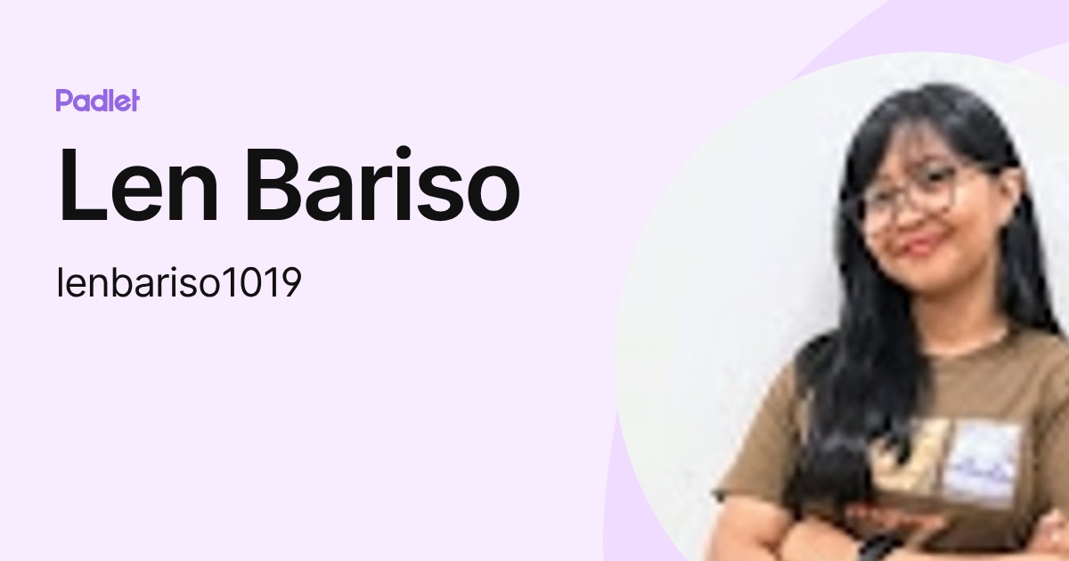 Len Bariso (lenbariso1019) profile | Padlet