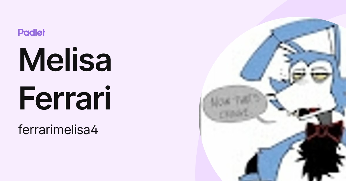 Melisa Ferrari (ferrarimelisa4) profile | Padlet