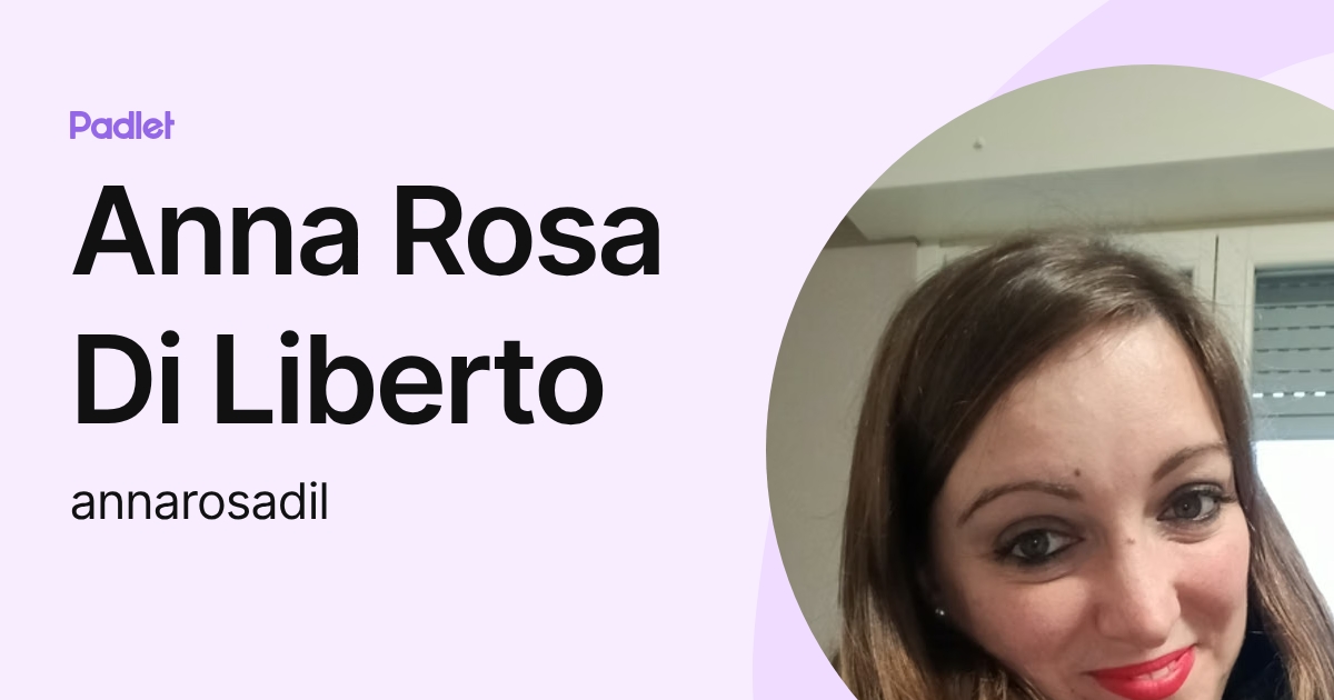 Anna Rosa Di Liberto (annarosadil) profile | Padlet