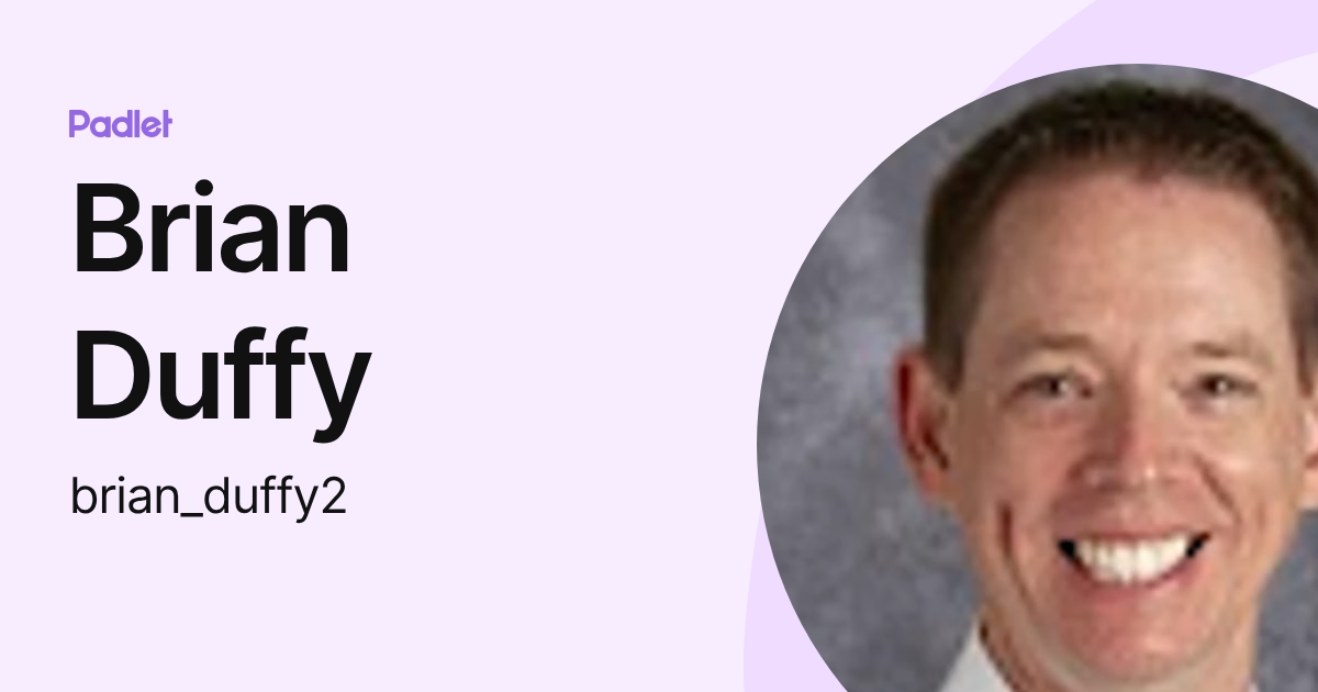 Brian Duffy (brian_duffy2) profile | Padlet