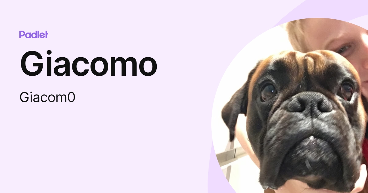 Giacomo (Giacom0) profile | Padlet