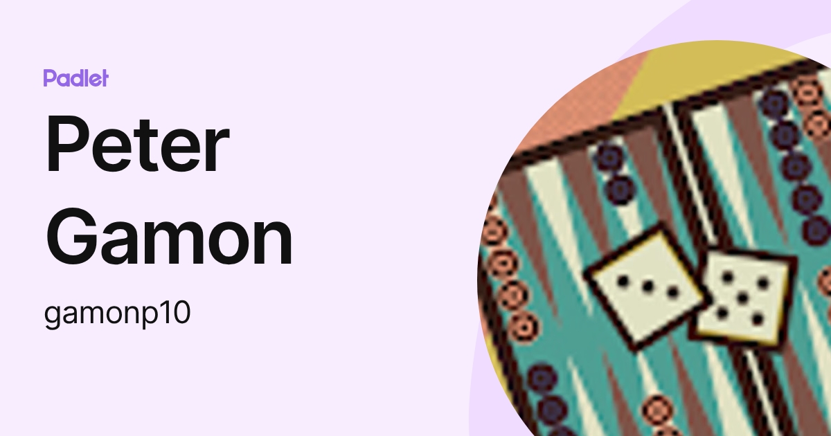 Peter Gamon (gamonp10) profile | Padlet