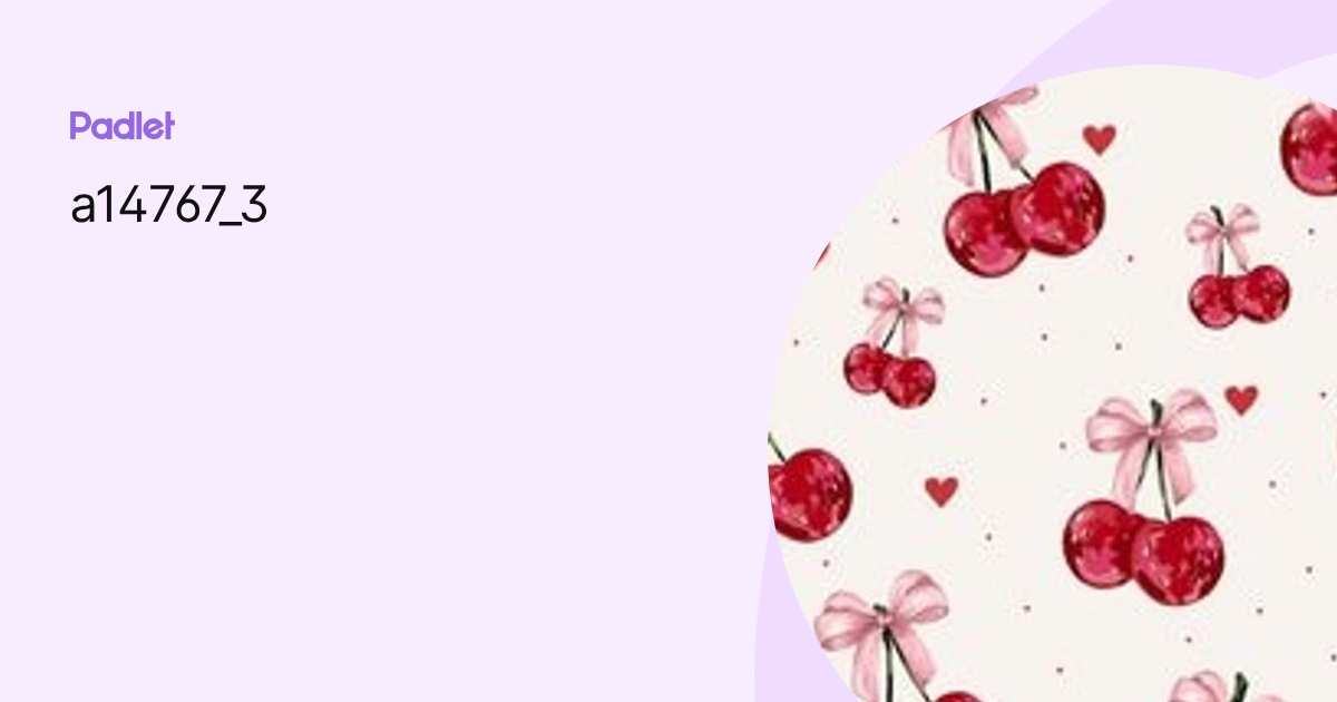 a14767_3 profile | Padlet