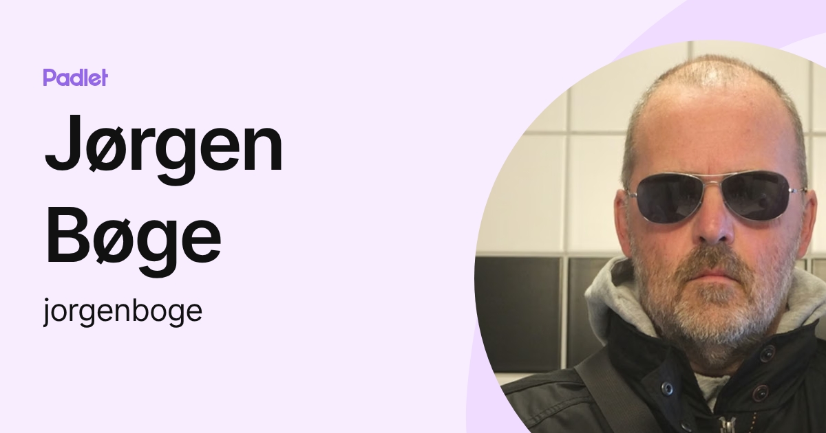 Jørgen Bøge (jorgenboge) profile | Padlet