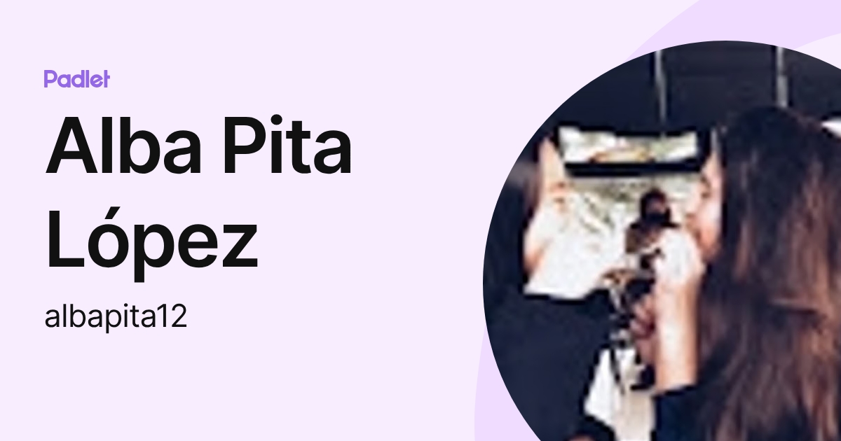Alba Pita López (albapita12) profile | Padlet