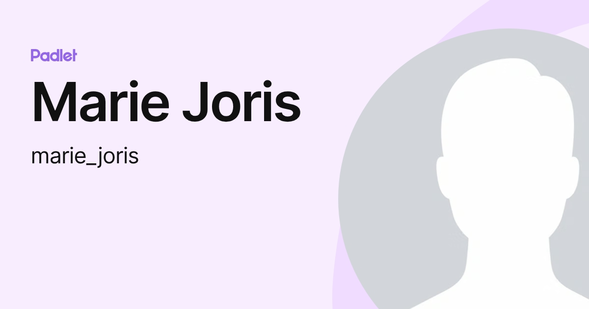 Marie Joris (marie_joris) profile | Padlet