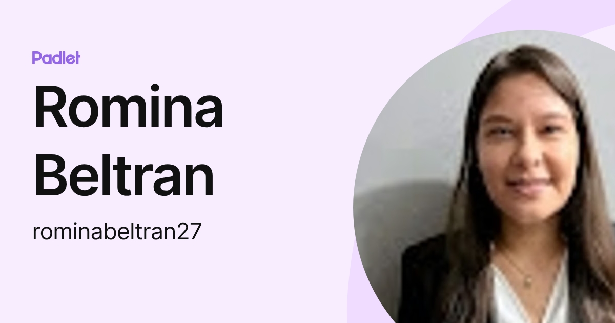 Romina Beltran (rominabeltran27) profile | Padlet