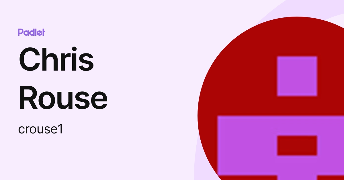 Chris Rouse (crouse1) profile | Padlet