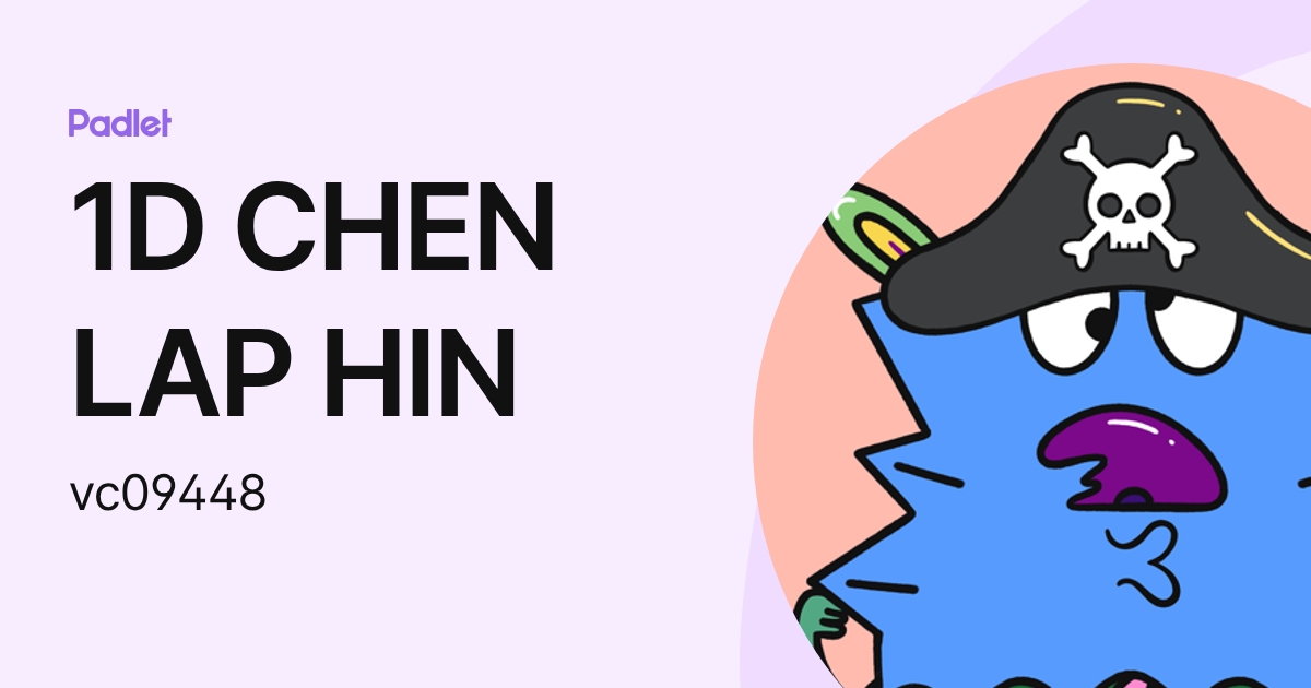 1D CHEN LAP HIN (vc09448) profile | Padlet