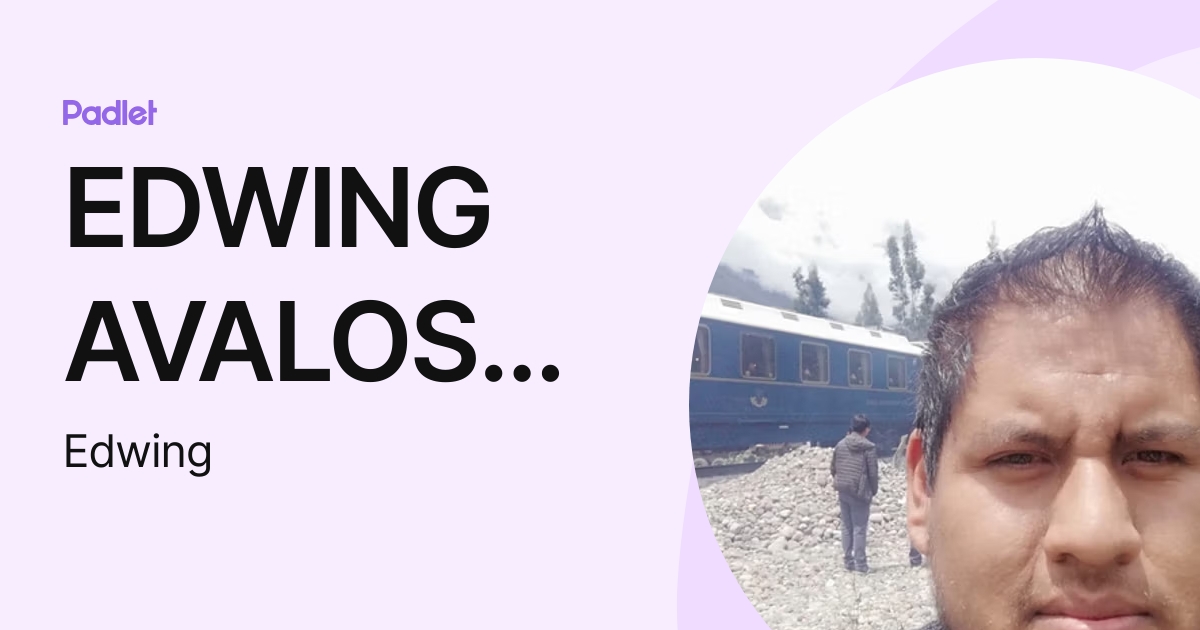 EDWING AVALOS GARCES (Edwing) profile | Padlet