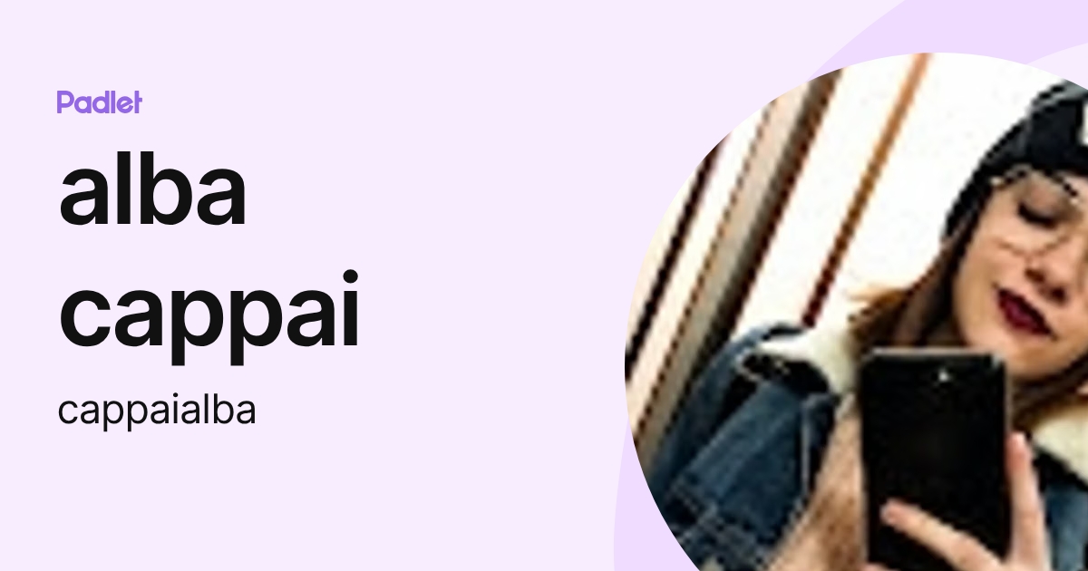 alba cappai (cappaialba) profile | Padlet