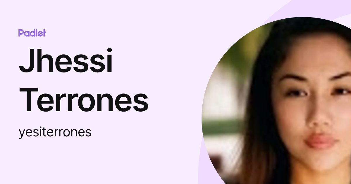 Jhessi Terrones (yesiterrones) profile | Padlet