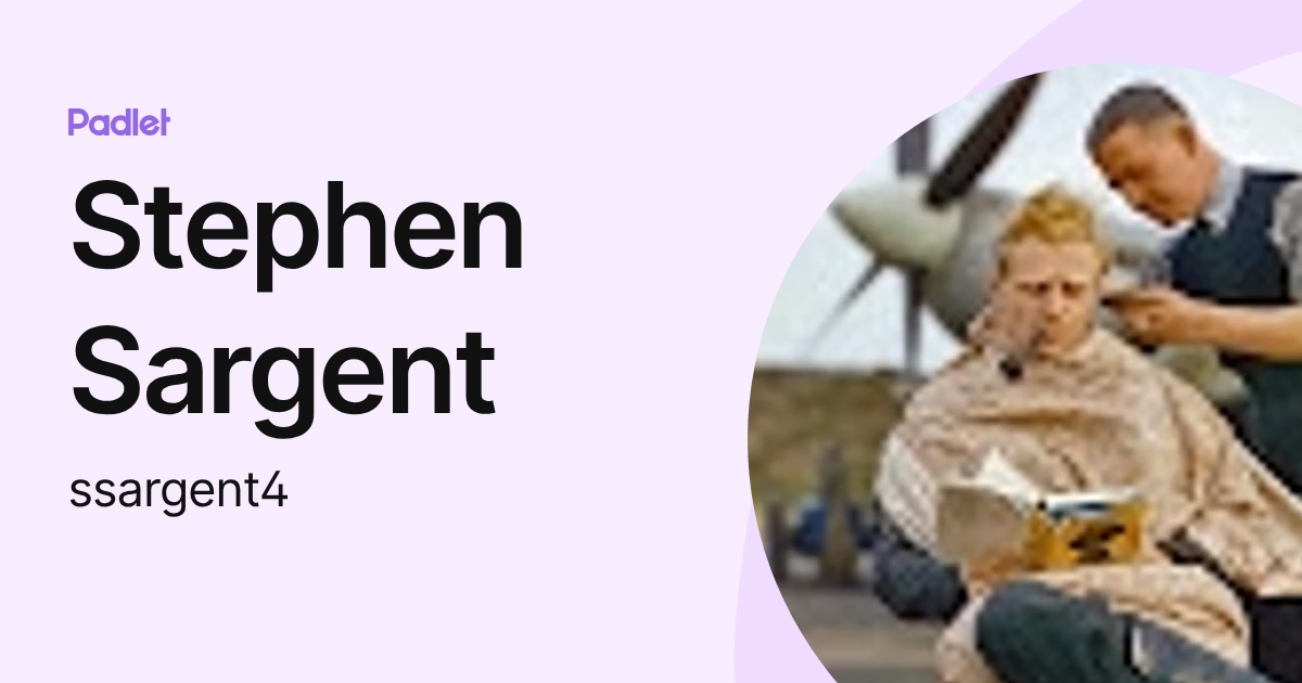 Stephen Sargent (ssargent4) profile | Padlet