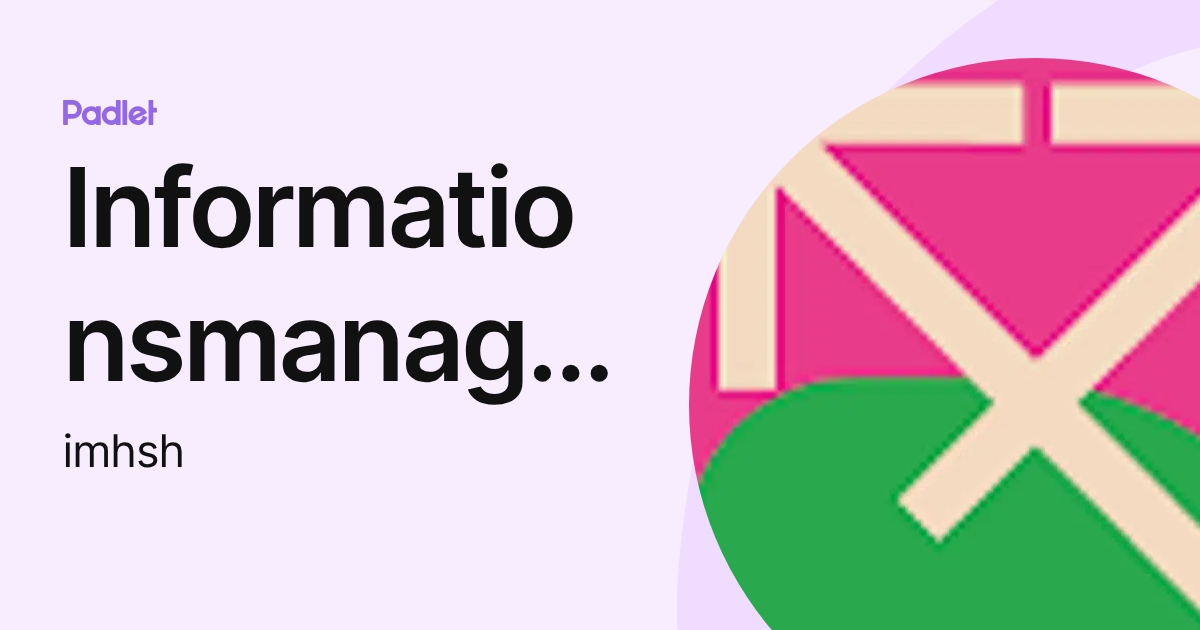 Informationsmanagement HsH (imhsh) profile | Padlet