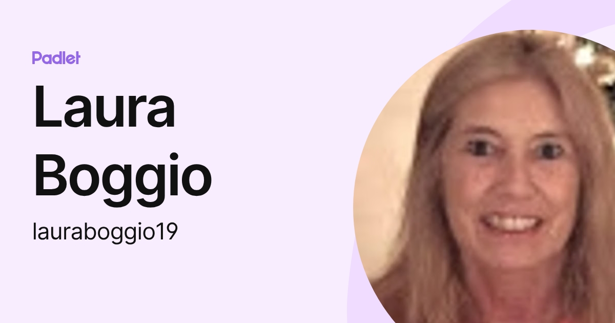 Laura Boggio (lauraboggio19) profile | Padlet