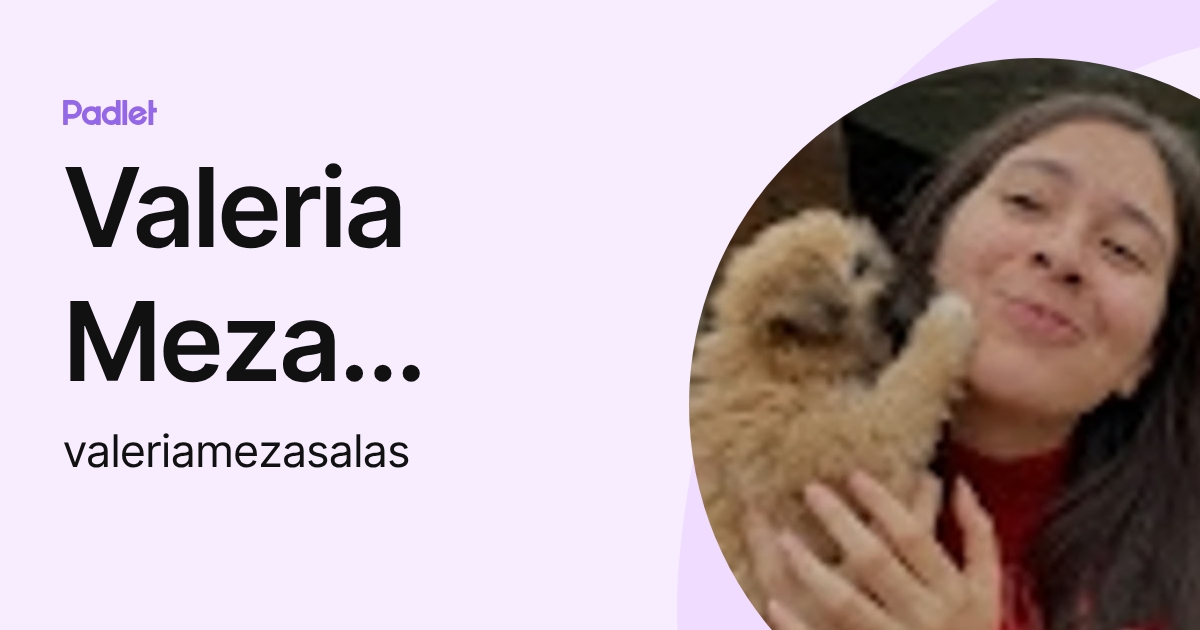 Valeria Meza Salas (valeriamezasalas) profile | Padlet